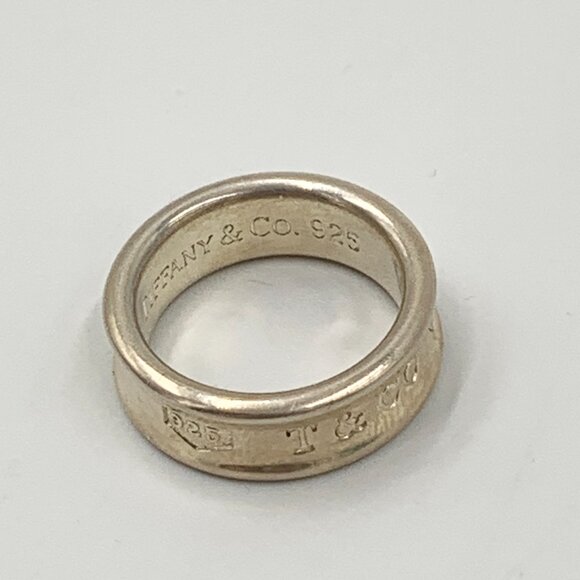 Authentic Tiffany & Co 925 Silver 1837 Medium Ring - Picture 7 of 12